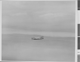Photograph of the Air Force test plane in flight, circa 1947