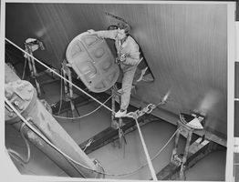 Photograph of Howard Hughes' Flying Boat, San Pedro, California, November 02, 1947