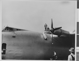 Photograph of Howard Hughes' Flying Boat, Long Beach, California, November 02, 1947