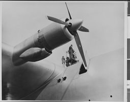 Photograph of Howard Hughes' Flying Boat, Long Beach, California, November 02, 1947