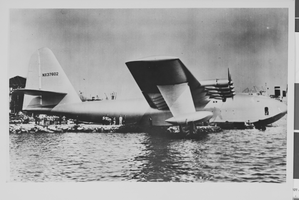 Photograph of Howard Hughes' Flying Boat, Long Beach, California, November 02, 1947