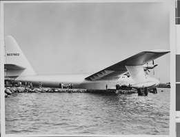 Photograph of Howard Hughes' Flying Boat, Long Beach, California, November 02, 1947