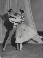Photograph of Vassili Sulich and Veronica Mlakar performing in the ballet "La Dryade," 1958