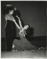 Photograph of Vassili Sulich with an unidentified female dancer performing in "Bolero," Italy, 1957