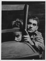 Photograph of Claudie Jacquelin and Vassili Sulich  performing in the ballet "Le Mur," Europe, 1950s-1960s