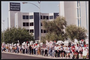 Photographs of Humana Hospital Sunrise picketing, Culinary Union, Las Vegas (Nev.), 1991 (folder 1 of 1)