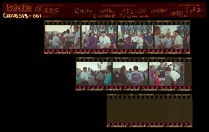 Photographs of rally with AFL-CIO leader Richard Trumka, Culinary Union, Las Vegas (Nev.), 1990s (folder 1 of 1)