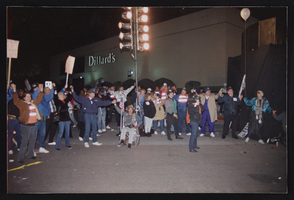 Photographs of rally in front of Dillard's department store, Culinary Union, Las Vegas (Nev.), 1990s (folder 1 of 1)