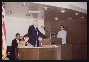 Photographs of Jim Arnold election and election party, Culinary Union, Las Vegas (Nev.), 1990 (folder 1 of 1)