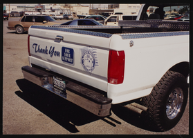 Photographs of Strike truck, Culinary Union, Las Vegas (Nev.), 1995 February (folder 1 of 1)