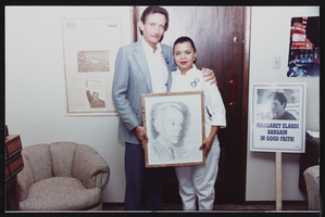 Photographs of Jim Arnold and union member, Culinary Union, Las Vegas (Nev.), 1990s (folder 1 of 1)