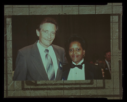 Photograph of Jim Arnold with worker, Culinary Union, Las Vegas (Nev.), 1990s (folder 1 of 1)