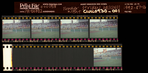 Negatives of Frontier Strikers baseball night, Culinary Union, Las Vegas (Nev.), 1992 July 16 (folder 1 of 1)