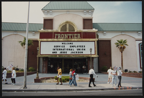 Photographs of Frontier Strike: Jesse Jackson, Culinary Union, Las Vegas (Nev.), 1991 April 21 (folder 1 of 1)