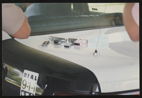 Photographs of Frontier drug bust, Culinary Union, Las Vegas (Nev.), 1992 July 02 (folder 1 of 1)