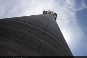 The 540 foot (165 meter) high tower, Crescent Dunes Solar, near Tonopah, Nevada: digital photograph
