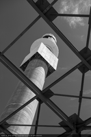 The 540 foot (165 meter) high tower, Crescent Dunes Solar, near Tonopah, Nevada: digital photograph