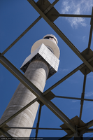 The 540 foot (165 meter) high tower, Crescent Dunes Solar, near Tonopah, Nevada: digital photograph