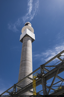 The 540 foot (165 meter) high tower, Crescent Dunes Solar, near Tonopah, Nevada: digital photograph