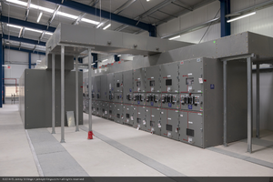 Power Control Room, Crescent Dunes Solar, near Tonopah, Nevada: digital photograph