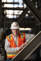 Portrait of Brian Painter, Project Director for construction of Crescent Dunes Solar, near Tonopah, Nevada: digital photograph