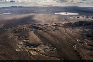 Aerial photo of Crescent Dunes Solar, near Tonopah, Nevada: digital photograph