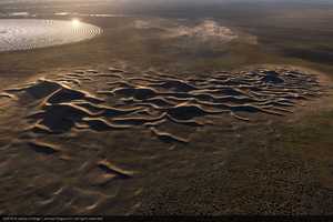 Aerial photo of Crescent Dunes Solar, near Tonopah, Nevada: digital photograph