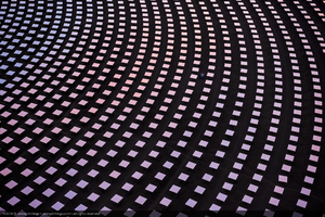 Heliostats at Crescent Dunes Solar, near Tonopah, Nevada: digital photograph