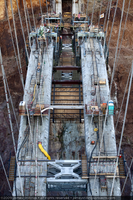 Photograph of the bridge deck for the Mike O'Callaghan-Pat Tillman Memorial Bridge under construction, Nevada border, May 20, 2009