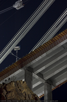 Photograph of the Mike O'Callaghan-Pat Tillman Memorial Bridge under construction, Arizona border, June 30, 2009