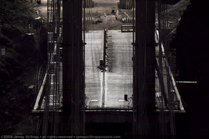 Photograph of construction of the bridge deck on the Nevada side of the Mike O'Callaghan-Pat Tillman Memorial Bridge, July 1, 2009