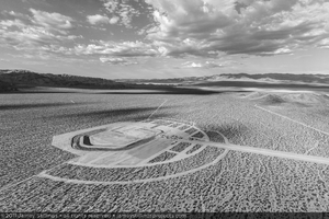 Photograph of Unit 3 power block construction with view toward Primm, Nevada, July 28, 2011