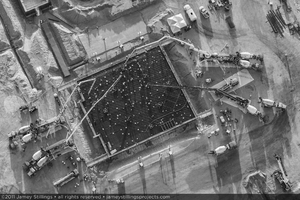Photograph of concrete foundation pour for Unit 2, July 28, 2011