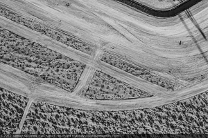 Photograph of earth excavation and ground preparation of Unit 3, January 6, 2012