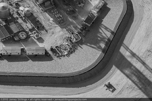 Photograph of detail of Unit 2 power block construction, April 11, 2012