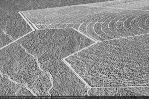 Photograph of heliostats at northern boundary of Unit 3, September 5, 2013