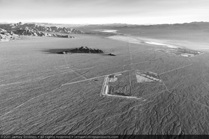 Photograph of early excavation, view towards Primm Valley Golf Club and Primm, Nevada, January 14, 2011