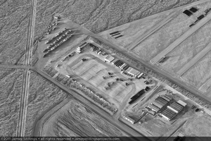 Photograph of main construction yard, January 14, 2011