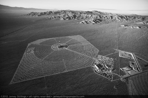 Photograph of Unit 1 solar field to the south, April 11, 2012