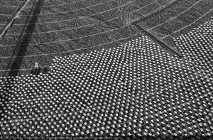 Photograph of heliostat installation, Unit 1, June 5, 2012