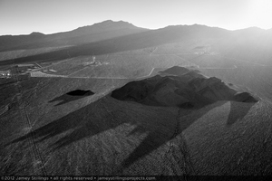 Photograph of Units 2 and 3 solar fields with Clark Mountain in the background, June 5, 2012