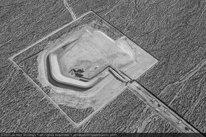 Photograph of early excavation for Unit 2 power block, April 21, 2011