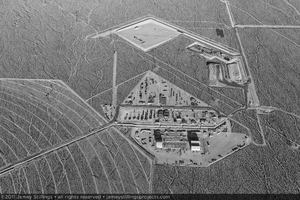 Photograph of Unit 1 solar field preparation, April 21, 2011