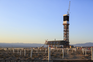 Photograph of Unit 1 power block construction, June 4, 2012