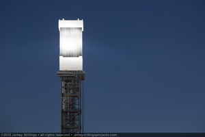 Photograph of flux testing, Unit 2, September 30, 2013