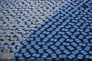 Photograph of heliostats from Unit 3 power tower, September 30, 2013