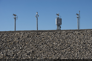 Photograph of weather instumentation in power block of Unit 2, September 24, 2014
