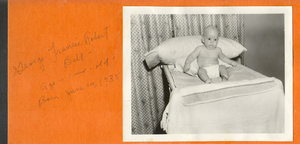 George Francis Robert Bell, age one month: photographic print