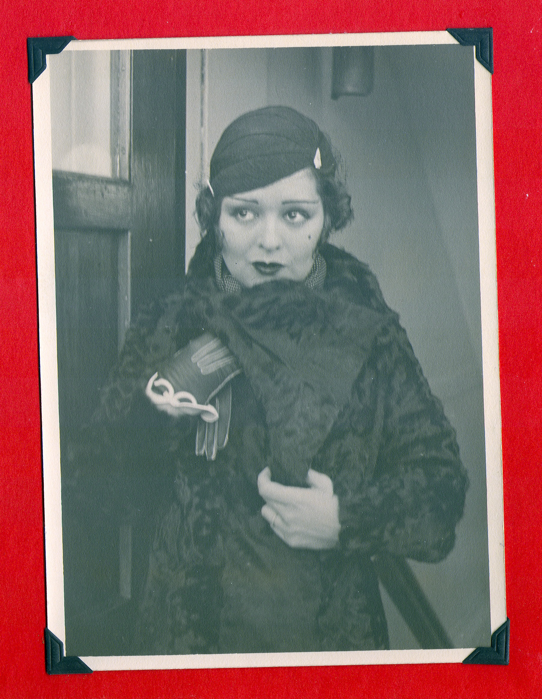 Clara Bow Bell on the ship going to Europe for her honeymoon with Rex Bell: photographic print