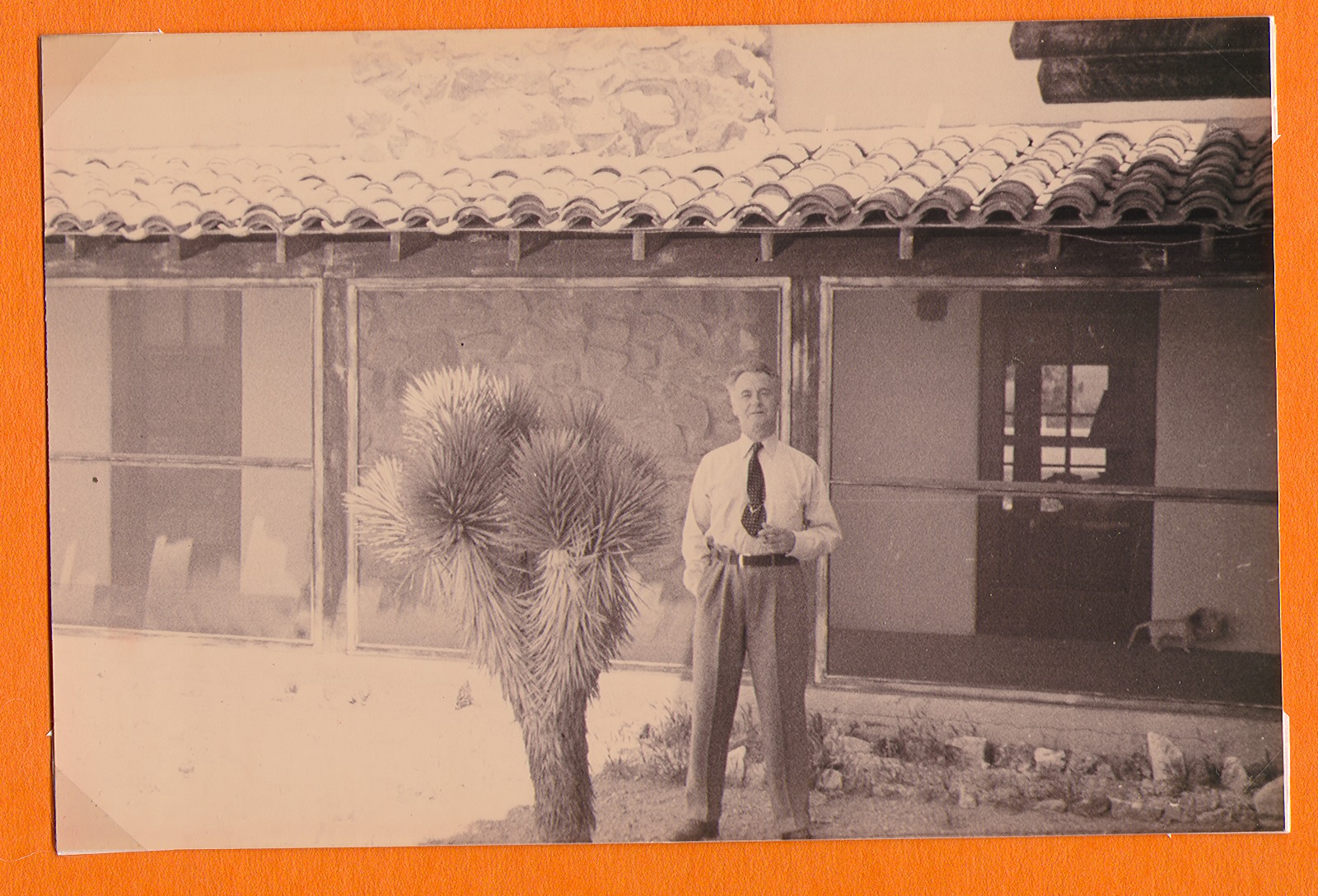 Fritz Schmidt, water engineer, at Walking Box Ranch, Nevada: photographic print